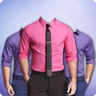 Men Formal Shirt Photo Suit icono