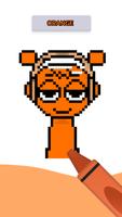 Pixel Coloring الملصق