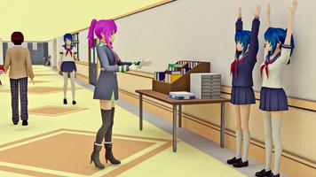 Anime School Teacher Simulator ảnh chụp màn hình 1