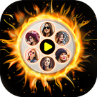 Fire Magical Video Maker With Music icône
