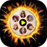 Fire Magical Video Maker With Music icône