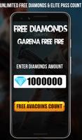 Free Diamonds & Elite Pass Calc For Free Fire-2019 capture d'écran 1