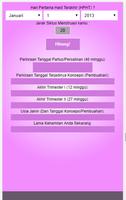 Cek Menghitung usia kehamilan v.2 (pregnancy test) ภาพหน้าจอ 1