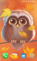 Cute Owl Live Wallpaper capture d'écran 1