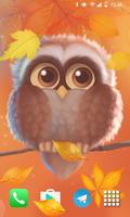 Cute Owl Live Wallpaper capture d'écran 2