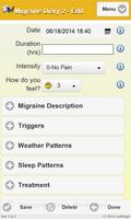 Migraine Diary 2 Ekran Görüntüsü 1