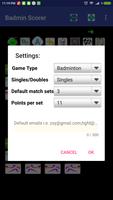 Badminton Match Scorer capture d'écran 1