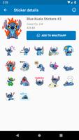 Blue Koala Stitch Stickers For स्क्रीनशॉट 3