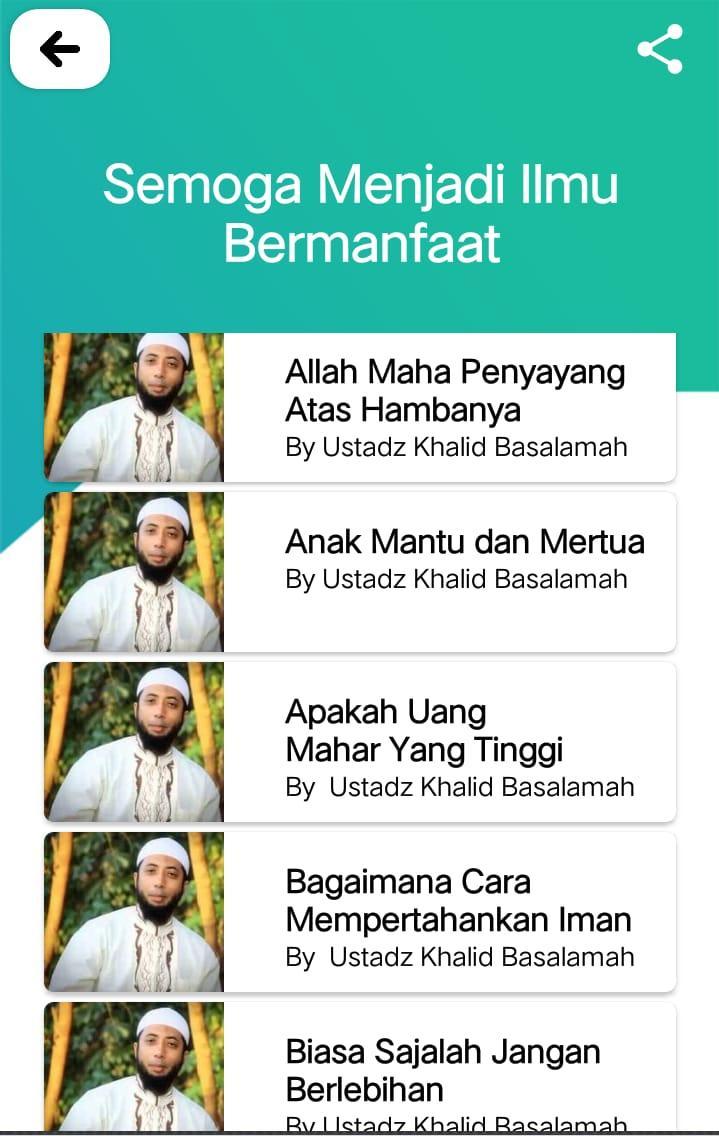 Ceramah Ustadz Khalid Basalamah For Android Apk Download