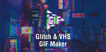 グリッチGIFメーカー - VHS＆グリッチGIFエフェクト