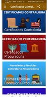 Certificados Contraloria y Pro poster