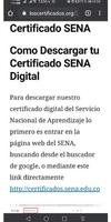Certificados SENA poster