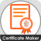 Certificate maker – Templates, Stickers & Design icône