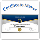 Certificate Maker and creator Zeichen
