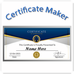 Certificate Maker and creator icon
