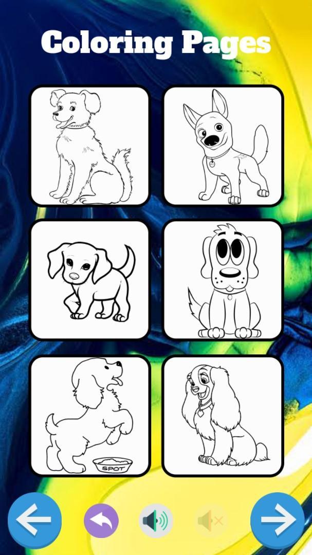 Android 用の 犬のぬりえゲーム Apk をダウンロード
