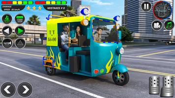 course de tuk tuk thai rikshaw Affiche