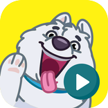 Cute Dogs Animated Stickers