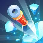 Merge Knife - idle flip clicker tycoon merge games أيقونة