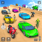 Mega Ramp Superhero Car Game ไอคอน