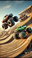 Monster Truck Racing Car Games poster