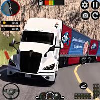 American Semi Truck Game Sim Poster