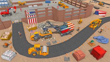 Crane Construction Snow Games Screenshot 1