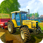Tractor Trolley Real Farming Tractor 3D Zeichen