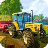 Tractor Trolley Real Farming Tractor 3D Zeichen