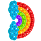Regenbogen-Popit-Fieber Zeichen