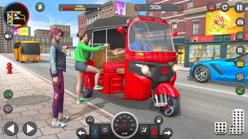 TukTuk Auto Rickshaw Taxi Game capture d'écran 1