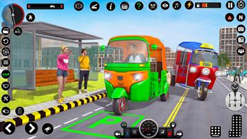 TukTuk Auto Rickshaw Taxi Game capture d'écran 3