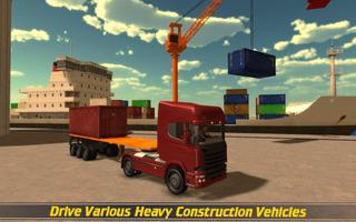 World Truck Driving Crane Simulator 海报