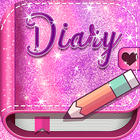 Pink Glitter Secret Diary icon
