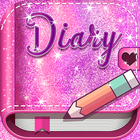 Cute Pink Secret Diary আইকন