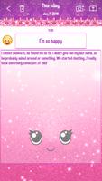 Cute Pink Secret Diary capture d'écran 3