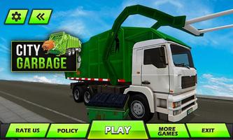 ville ordures camion Jeux 3D Affiche
