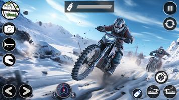 sneeuw mountainbike racespel screenshot 3