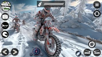 sneeuw mountainbike racespel screenshot 1