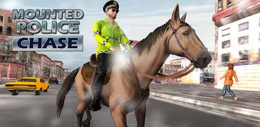 Mounted Horse Cop Chase Arrest