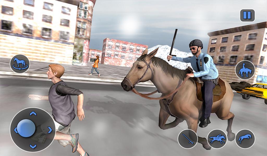 Mounted Horse Police Chase Ny Cop Horseback Ride For Android Apk Download - biggest bank robbery with police chase roblox jailbreak