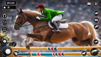 montado cavalo exposição 3d imagem de tela 1