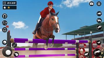 montado cavalo exposição 3d imagem de tela 3
