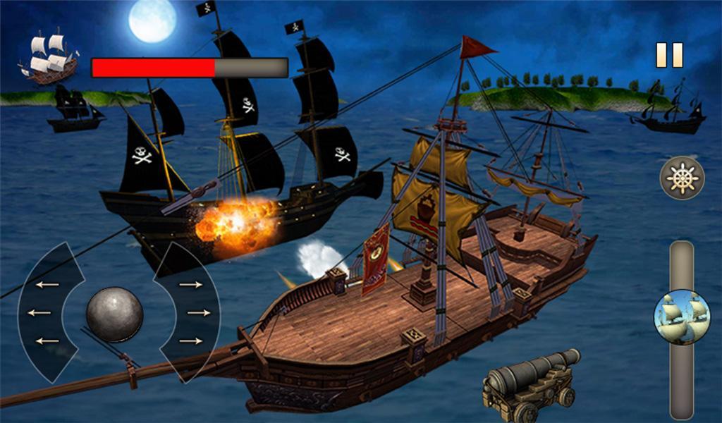 Caribbean Sea Pirate War 3d Outlaw Pirate Ship Sim For Android Apk Download - roblox pirate ship game