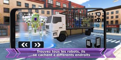 Robot Conducteur Camion & Simulateur Avion 3D Jeux Affiche
