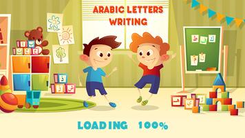 Arabic Letter Writing Plakat