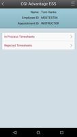 ESS Mobile Timesheet captura de pantalla 3
