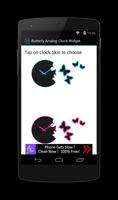 Butterfly Analog Clock Widget 포스터