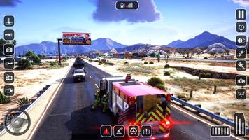 Fire Truck Game:US Firefighter poster