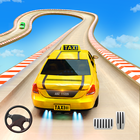 Taxi Car Stunt Race: Mega Ramp آئیکن